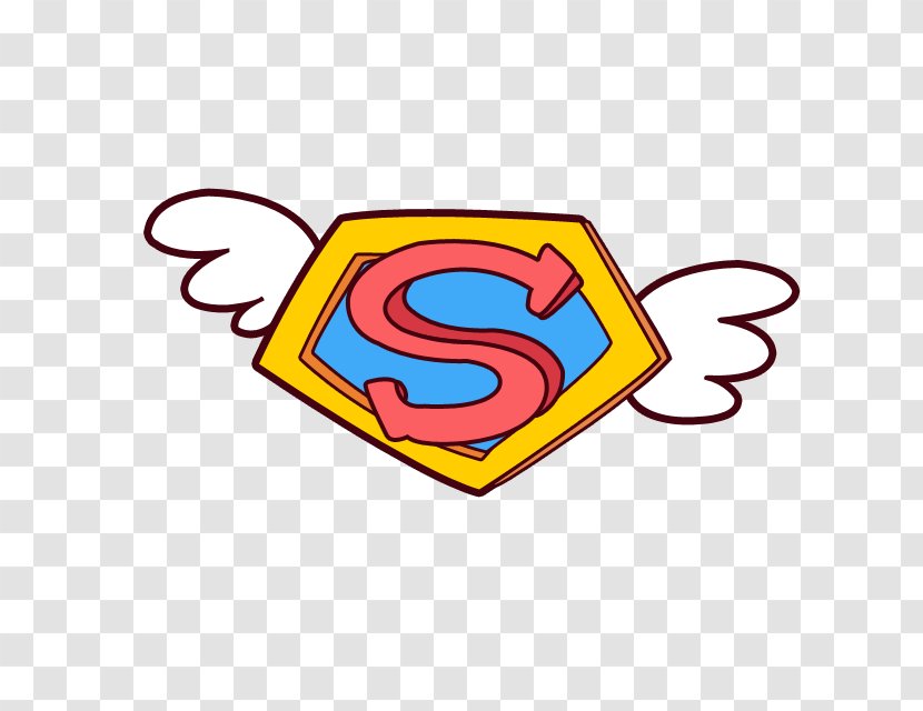 Clark Kent Superman Logo - Watercolor - Floating Cartoon Transparent PNG