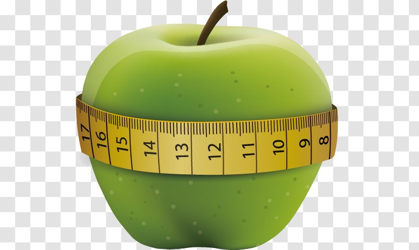 Tape Measure Apple Measurement Clip Art - Fruit Transparent PNG