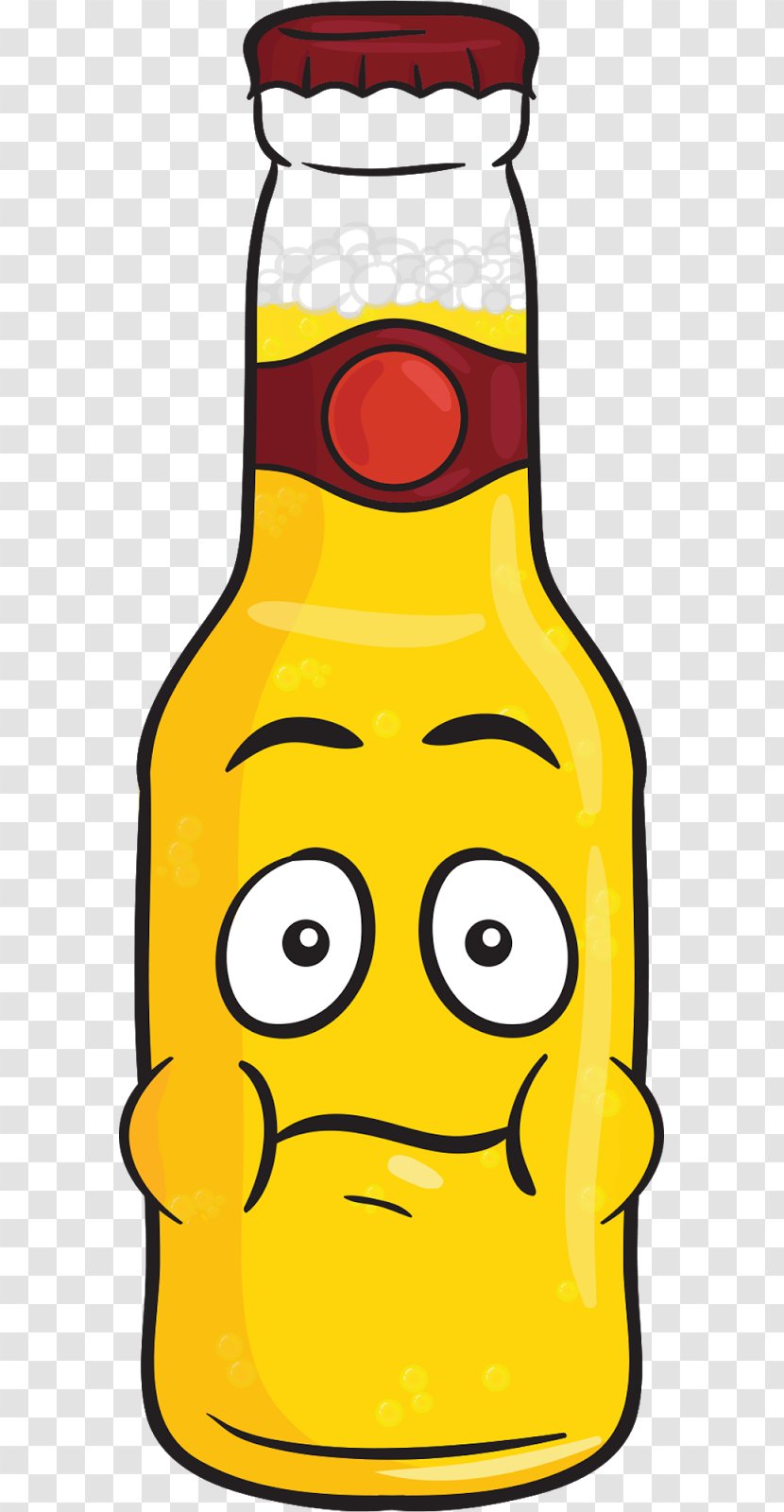 Beer Bottle Distilled Beverage Malt Liquor - Yellow Transparent PNG