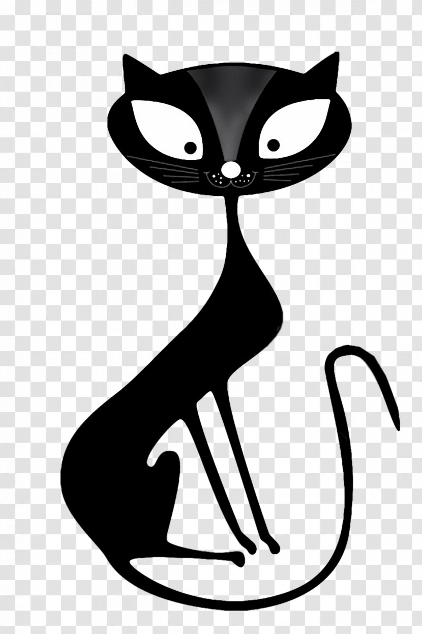 Cat Kitten Clip Art - Black - Cartoon Transparent PNG