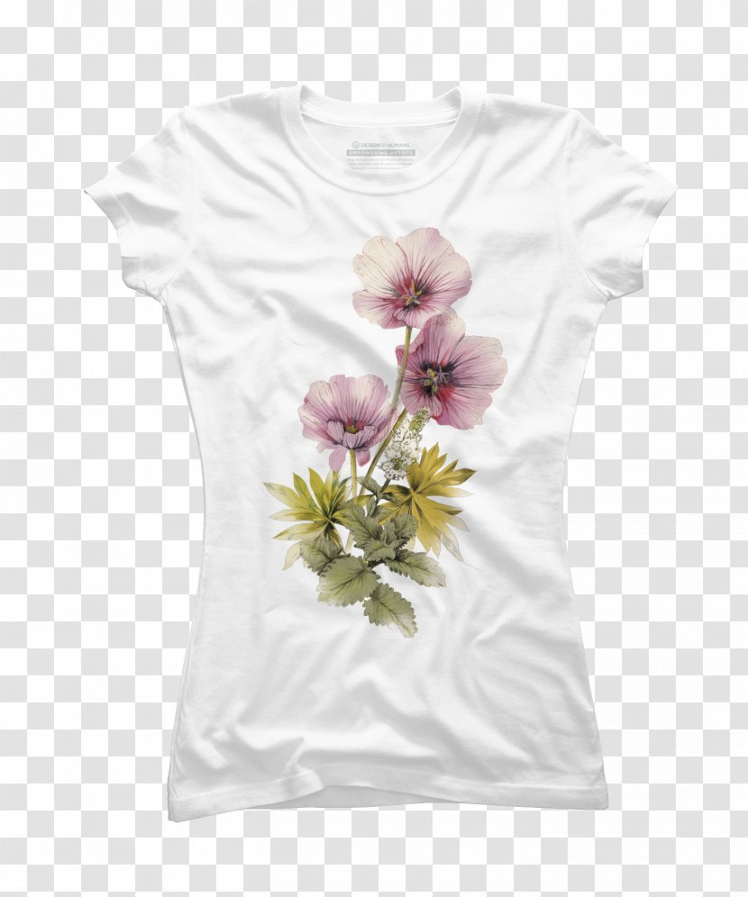 T-shirt Clothing Design By Humans Hoodie - Tshirt - Geranium Transparent PNG