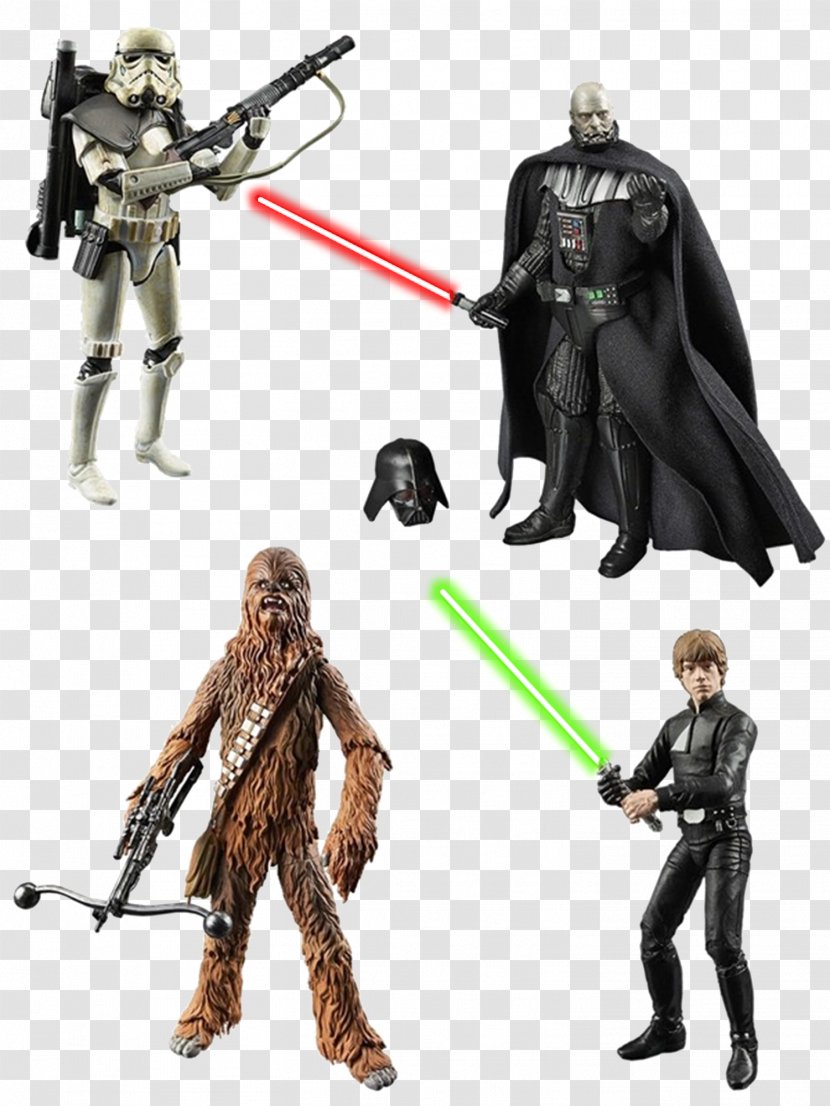 Luke Skywalker Boba Fett Anakin Chewbacca Stormtrooper - Star Wars The Black Series - Fictional Character Transparent PNG