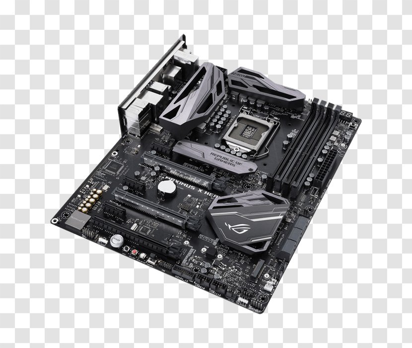 Socket AM4 ASUS ROG MAXIMUS X HERO Asus Motherboard ATX - Rog Maximus - Electronics Accessory Transparent PNG