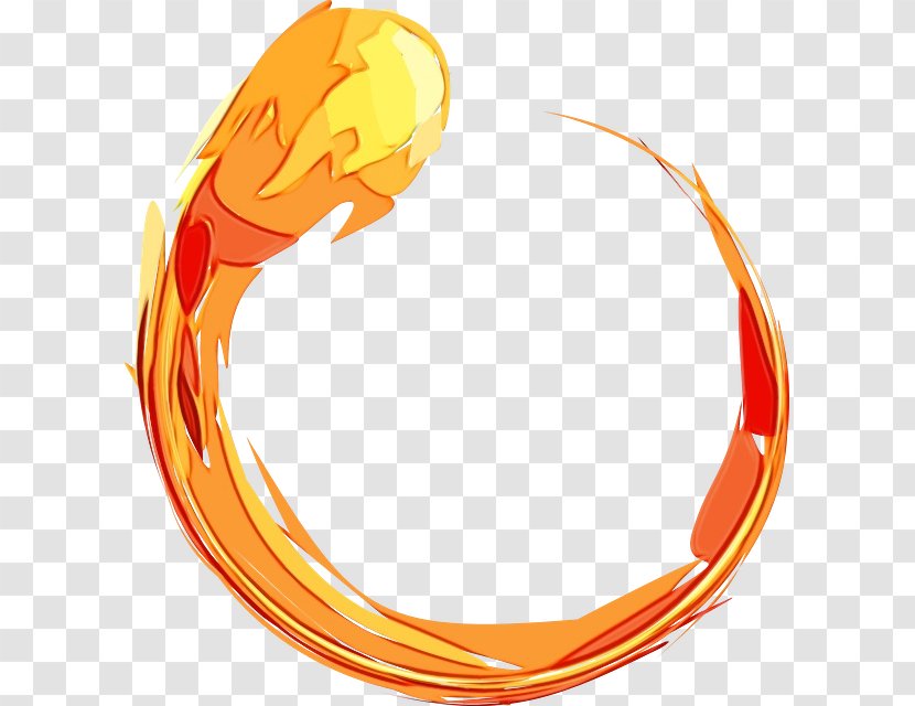 Fire Circle - Flame - Orange Om Transparent PNG