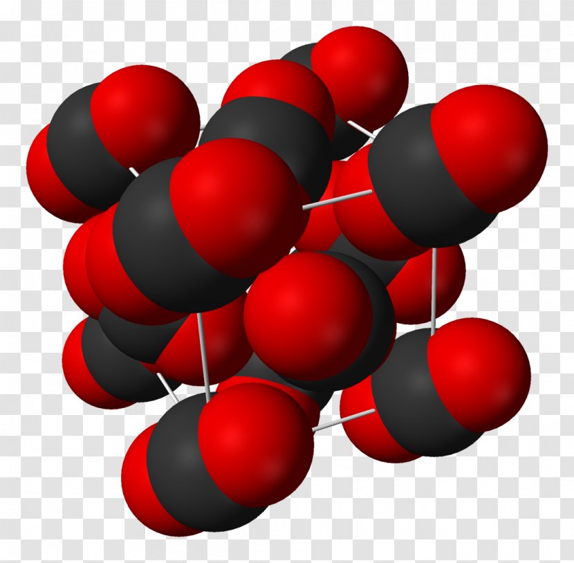 Carbon Dioxide Gas Dry Ice Space-filling Model - Structure Diagram Transparent PNG