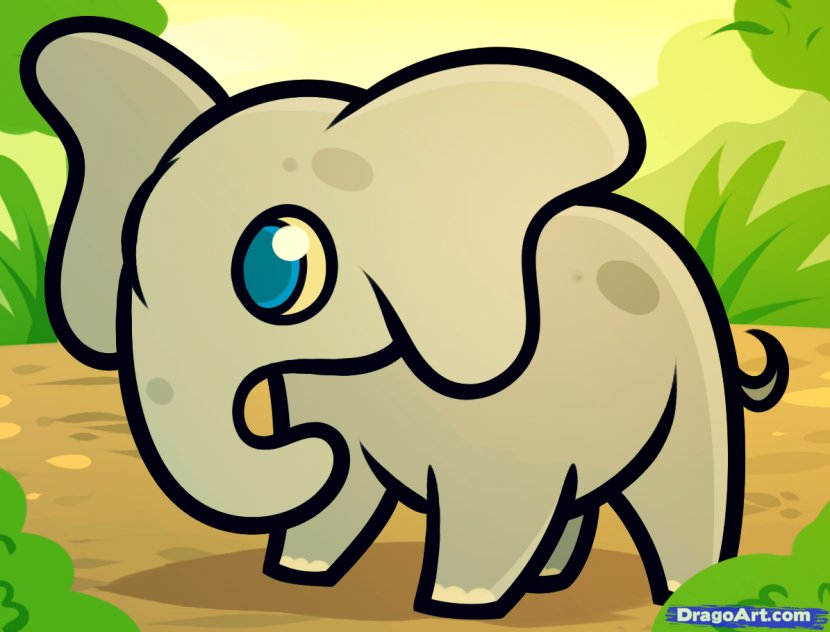 Drawing Elephant Animal How-to Sketch - Flower - Koala Transparent PNG