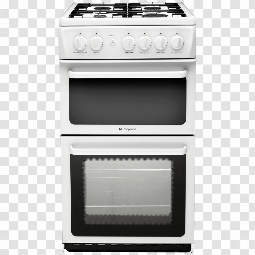 Electric Cooker Gas Stove Hob Hotpoint HAG51 - Kitchen Appliance - Oven Transparent PNG