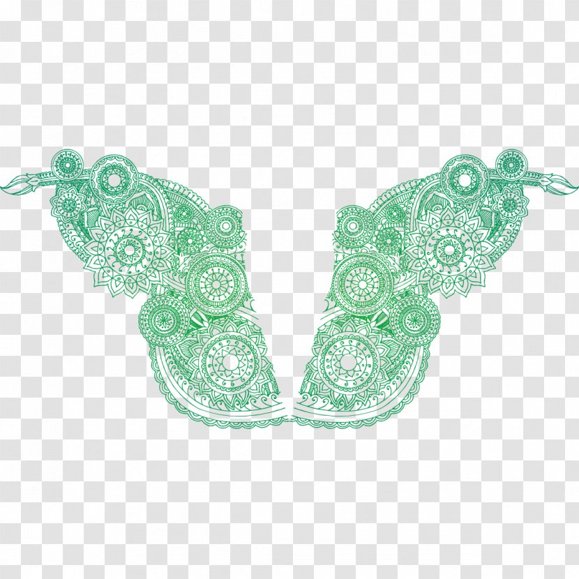 Earth Day Fracture - Green - Butterfly Model Transparent PNG