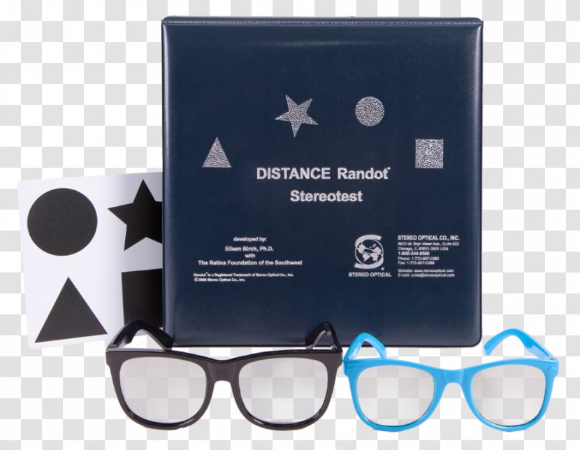Glasses Random Dot Stereogram Stereopsis Lang-Stereotest Stereoscopic Acuity - Visual Perception Transparent PNG