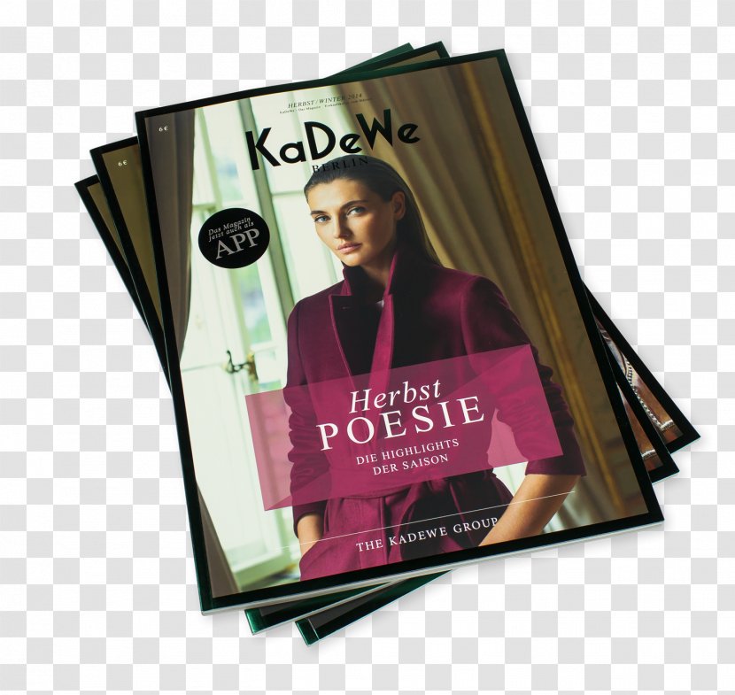 Kaufhaus Des Westens Advertising Cover 3 Magazine Brand - Design Transparent PNG