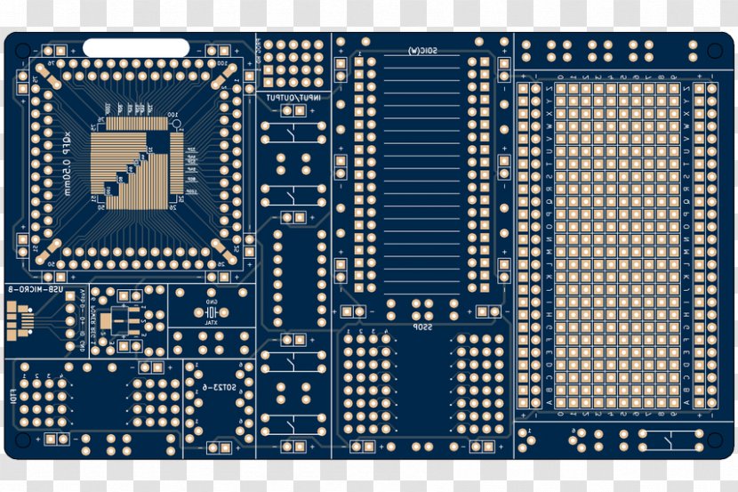Microcontroller Prototype Electronics Surface-mount Technology Printed Circuit Board - Surfacemount - Broken Transparent PNG