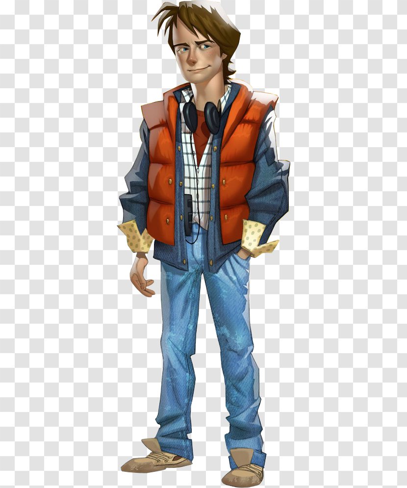Marty McFly Back To The Future: Game. Episode 1: It’s About Time Dr. Emmett Brown - Future Game 5 Outatime - Indesign Transparent PNG