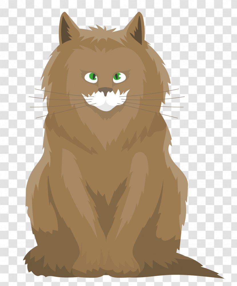 Whiskers Cat Lion Cartoon - Carnivoran - Vector Transparent PNG