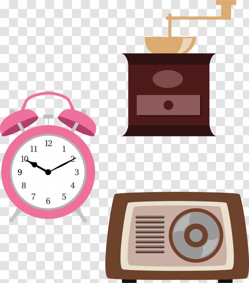 Alarm Clock Cuckoo Aiguille Antique - Shutterstock - Watch Radio Vector Elements Transparent PNG