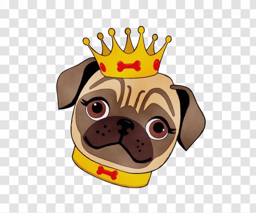 Crown - Watercolor - Puppy Dog Breed Transparent PNG