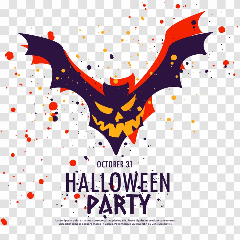 Halloween Bat Download Illustration - Logo - Vector Transparent PNG