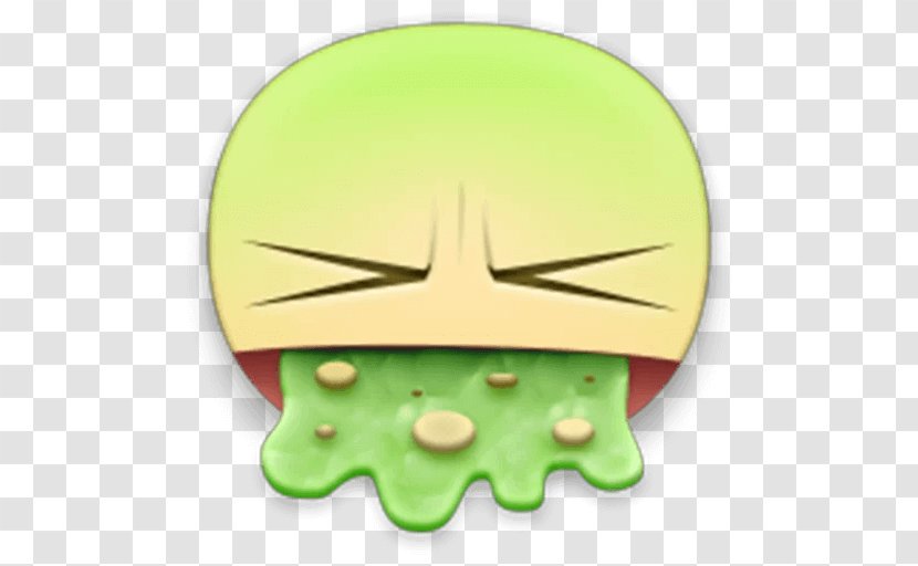 Emoticon Smiley Emoji Vomiting - Green Transparent PNG