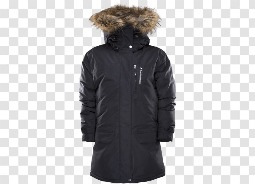 Jacket Parka Coat Helly Hansen Outerwear - Black Transparent PNG