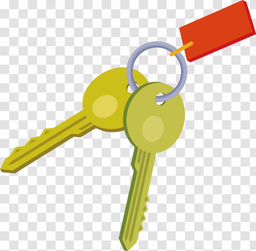 Key Free Content Clip Art - Keychain - Vector Cartoon Transparent PNG