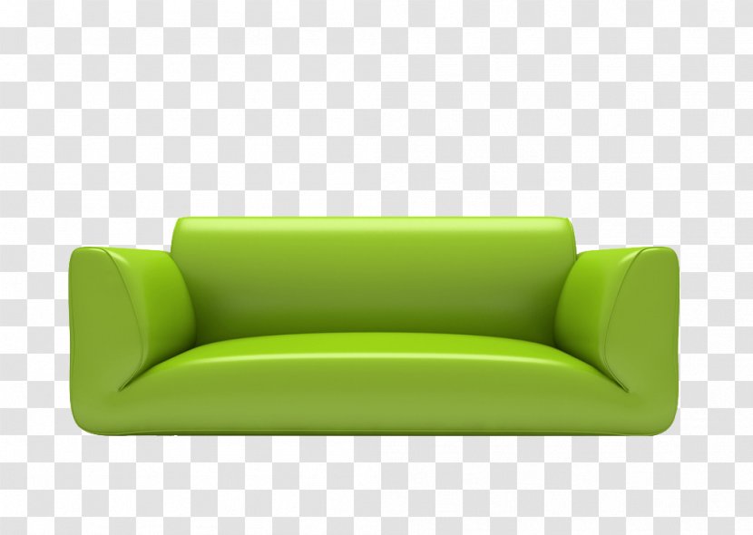 Sofa Bed Rectangle Furniture - Green Transparent PNG