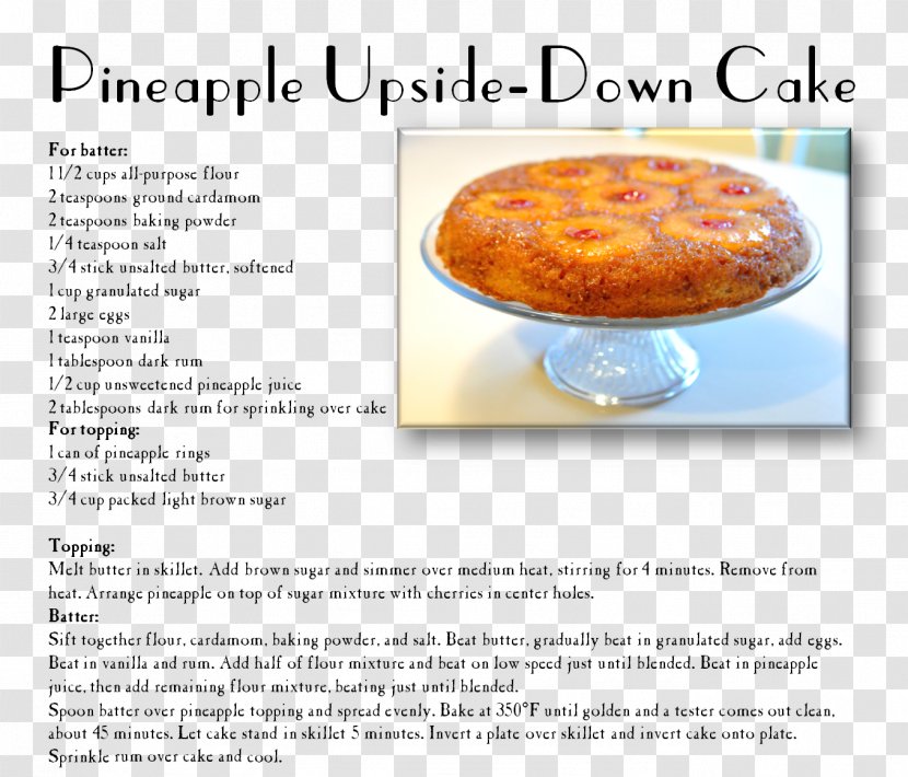 Upside-down Cake Cupcake Cheesecake Recipe Angel Food - Decorating - Wedding Transparent PNG
