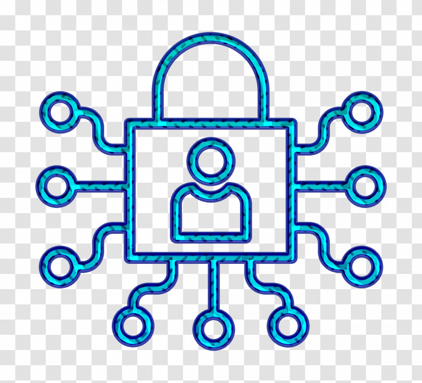 Lock Icon Cyber Icon Transparent PNG