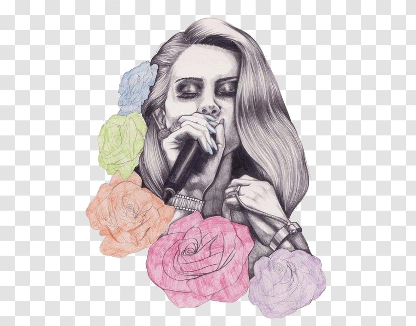 Lana Del Rey Drawing Work Of Art - Heart - Painting Transparent PNG