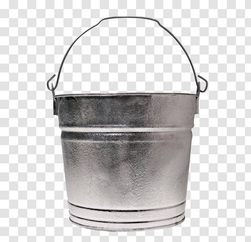 Bucket Paint Silver Pail Metal Transparent PNG