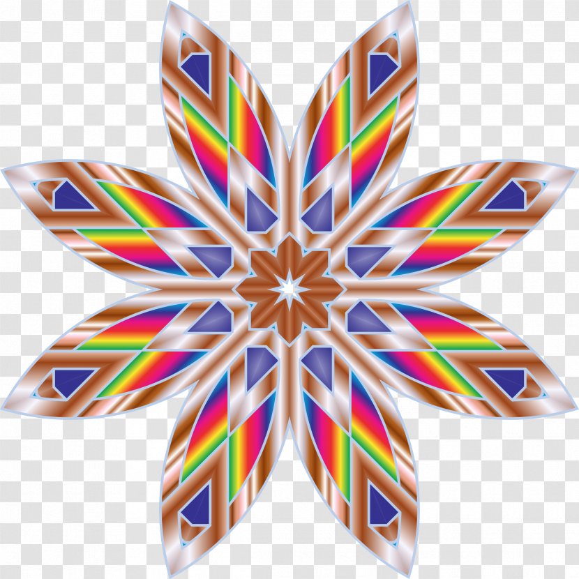 Flower Star Clip Art - Symmetry - Peacock Transparent PNG