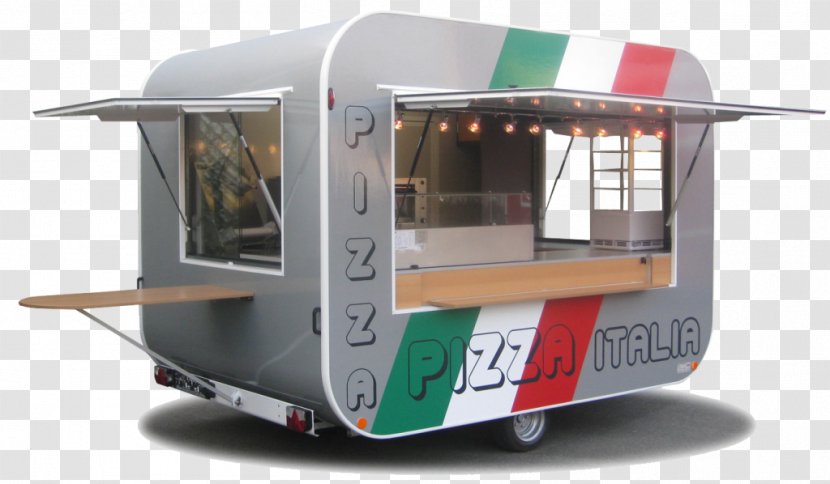 Semi-trailer Truck Pizza Caravan Snack Transparent PNG
