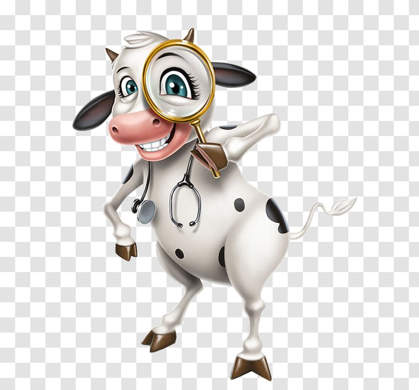 Cattle Cartoon Illustration - Dairy - Creative Cow Transparent PNG