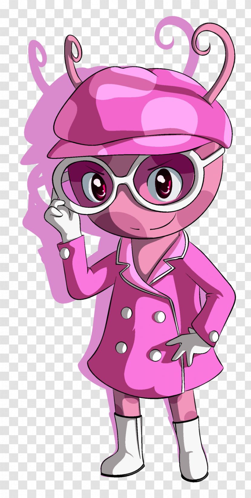 Uniqua Lady In Pink Nick Jr. Drawing Front Page News! - Flower - Heart Transparent PNG