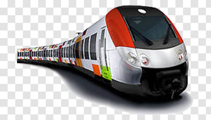 Train Rail Transport TGV - Watercolor - Indian Railway Transparent PNG