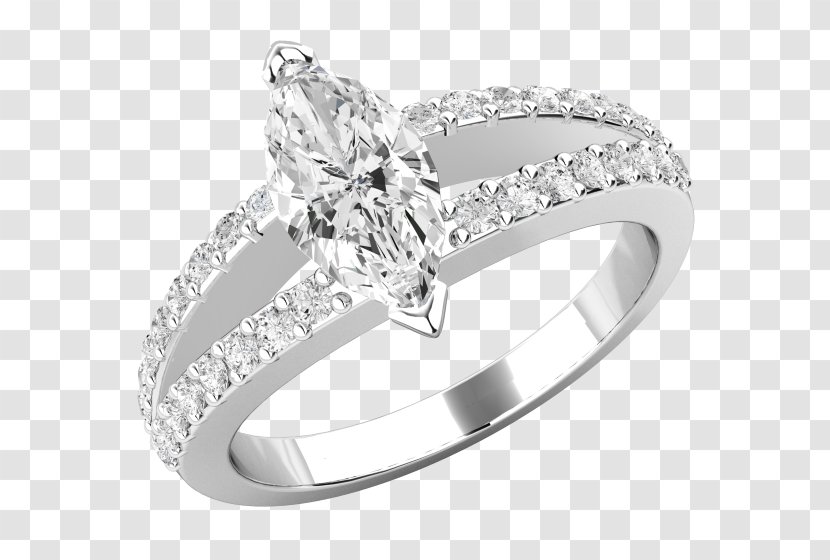 Engagement Ring Diamond Jewellery Wedding - White Gold Rings For Girls Transparent PNG