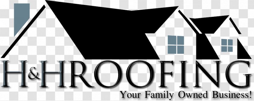 Logo H & Roofing Slogan Design - Company Name With Tag Line Transparent PNG