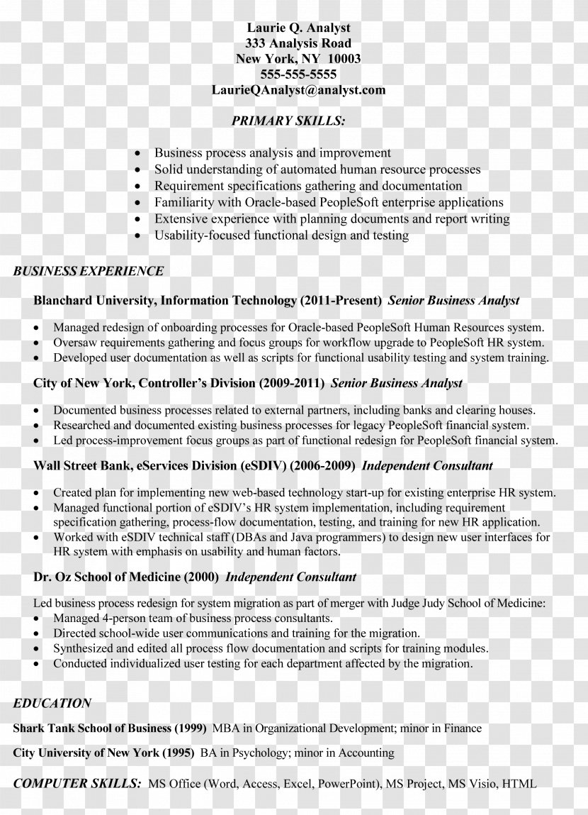 Résumé Job Description Cover Letter Template - Resume - Information Technology Audit Transparent PNG
