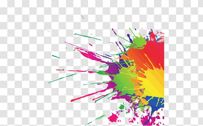 Watercolor Painting The Color Run - Pink - Paint Transparent PNG