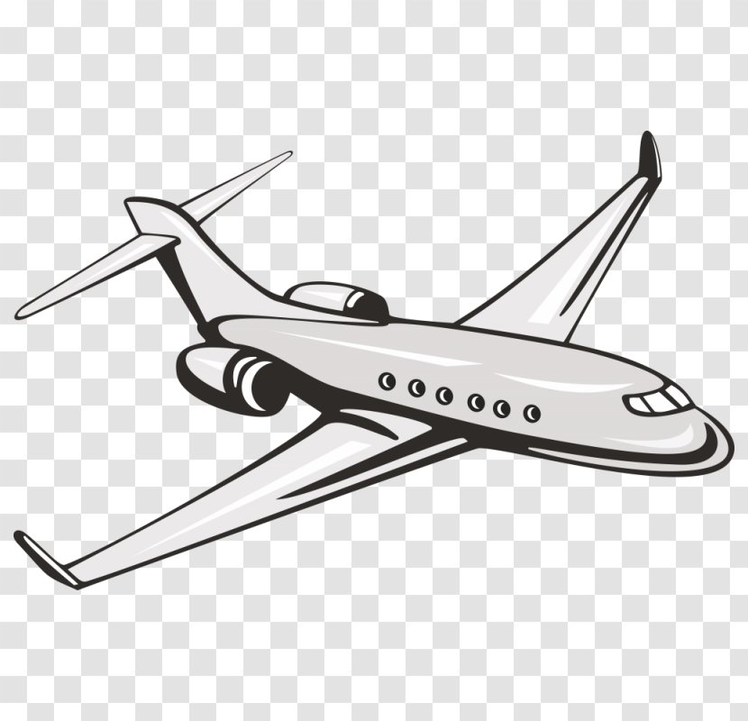 Airplane Jet Aircraft Clip Art - Vehicle Transparent PNG