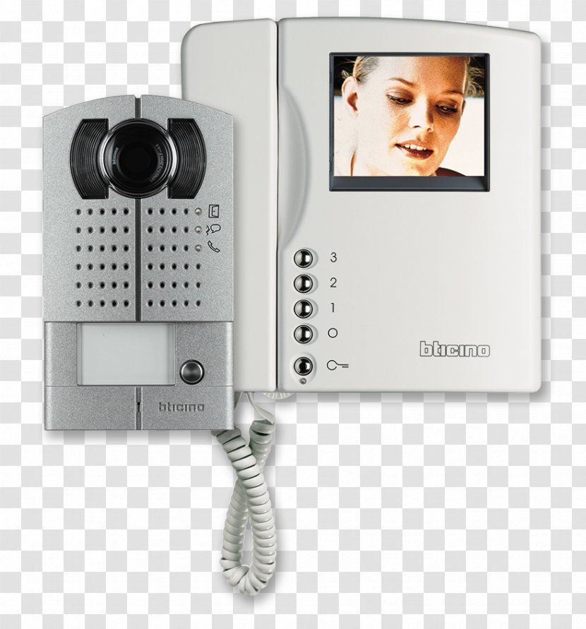 Intercom Video Door-phone Bticino Door Phone Computer Monitors - Building Transparent PNG