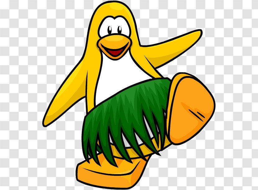 Penguin Hula Grass Skirt Bear Clip Art - Wing Transparent PNG