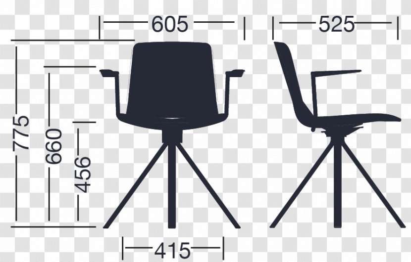 Office & Desk Chairs Swivel Chair Table - Accoudoir Transparent PNG