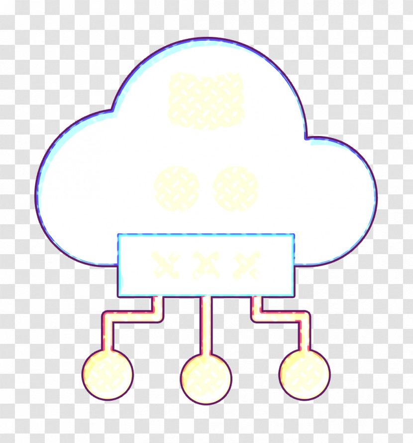 Cyber Icon Cloud Icon Transparent PNG