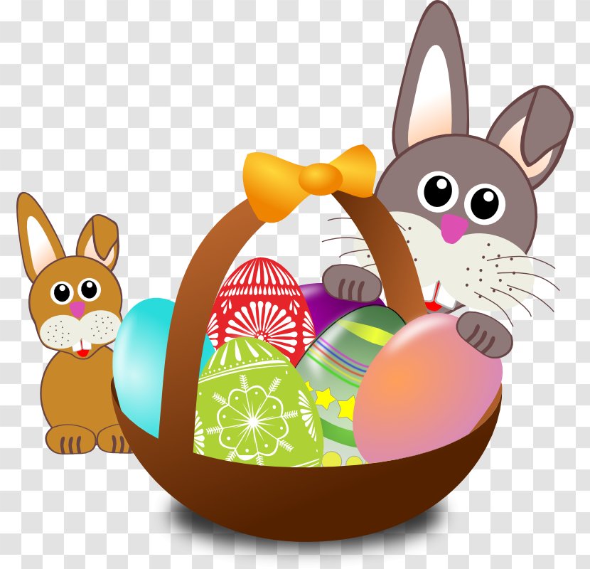 Easter Bunny Basket Egg Hunt - Scrapbooking - Cartoon Pictures Of Cupcakes Transparent PNG