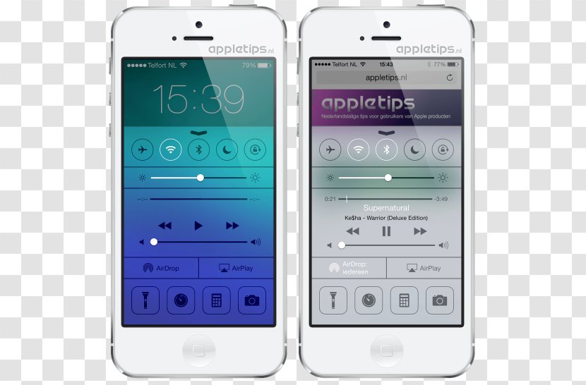 Feature Phone Smartphone IPhone 5 Apple Control Center - Communication Device Transparent PNG