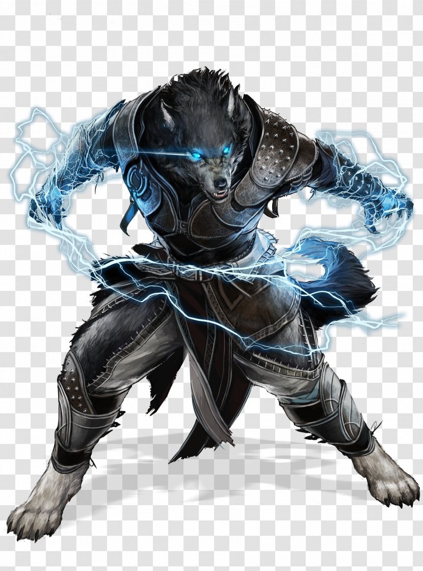 Werewolf DeviantArt Gray Wolf Character - Mythical Creature Transparent PNG