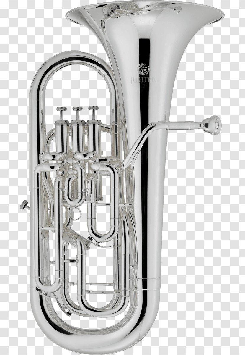 Euphonium Brass Instruments Wind Instrument Musical Valve - Silhouette - Jupiter Tuba Transparent PNG