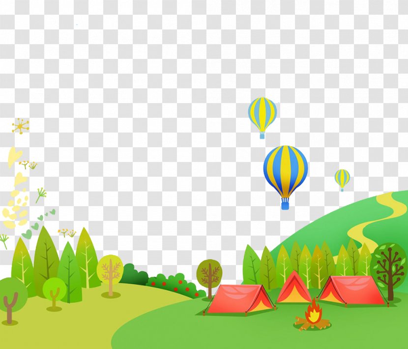 Camping Tree Tent - Pattern Transparent PNG