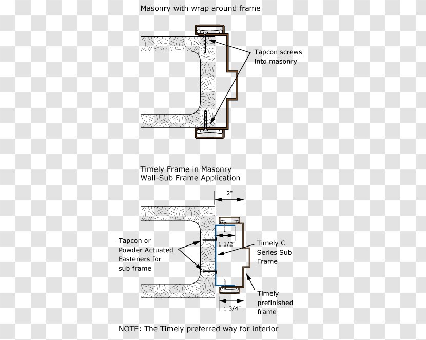 Window Framing Concrete Masonry Unit Jamb Door - Architectural Engineering - Metal Frame Material Transparent PNG