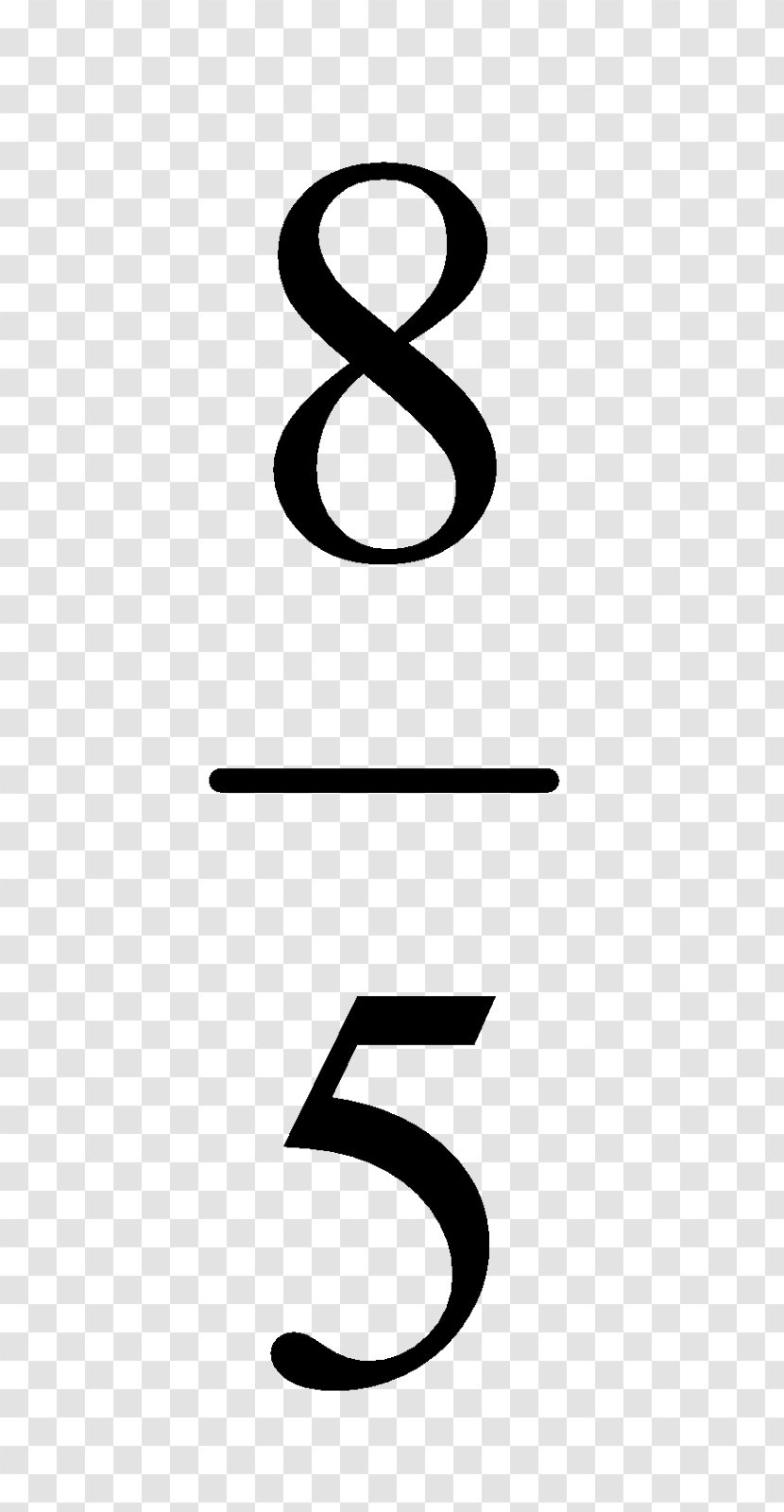 Quadratic Equation Fraction Number Calculation - Monochrome - Consecutive Transparent PNG