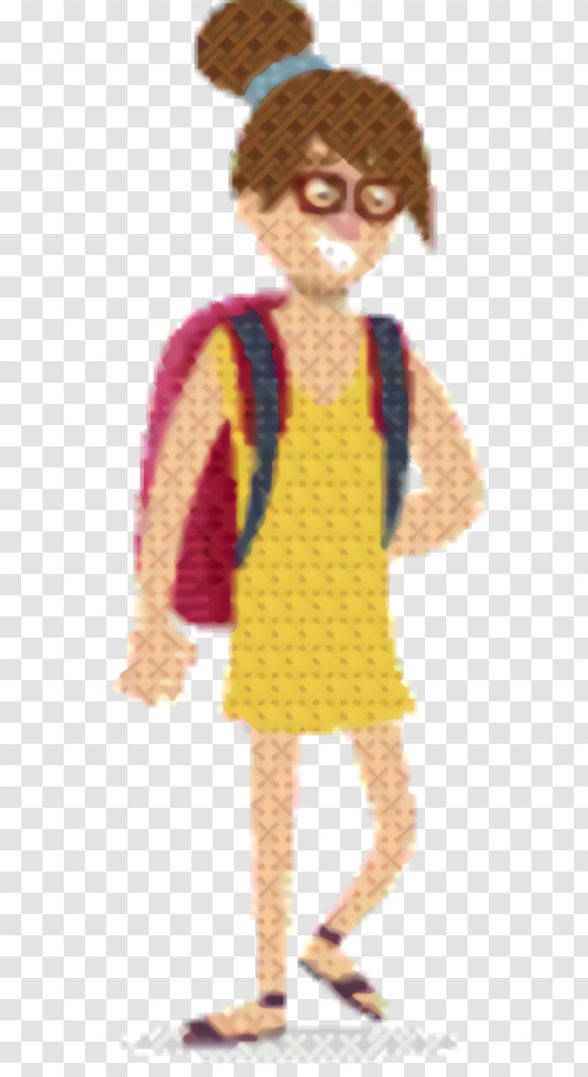 Yellow Background - Crochet Costume Transparent PNG